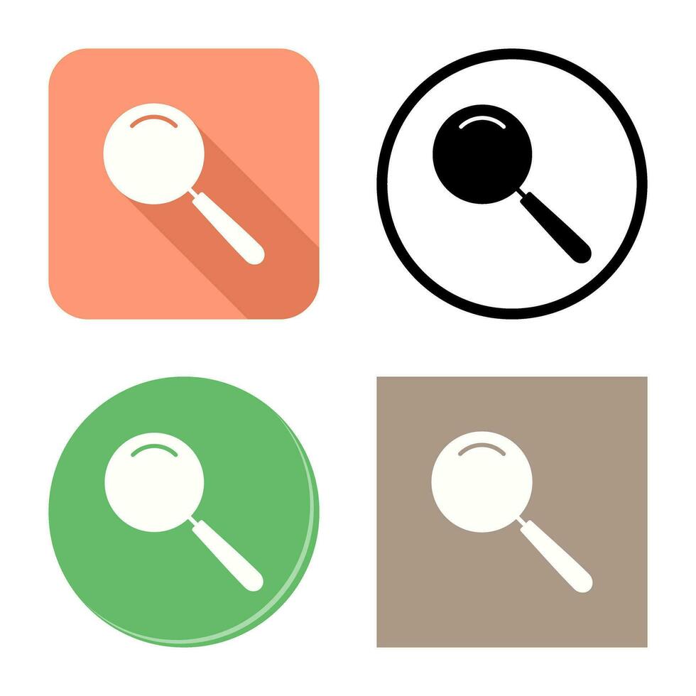 Unique Magnifier Vector Icon