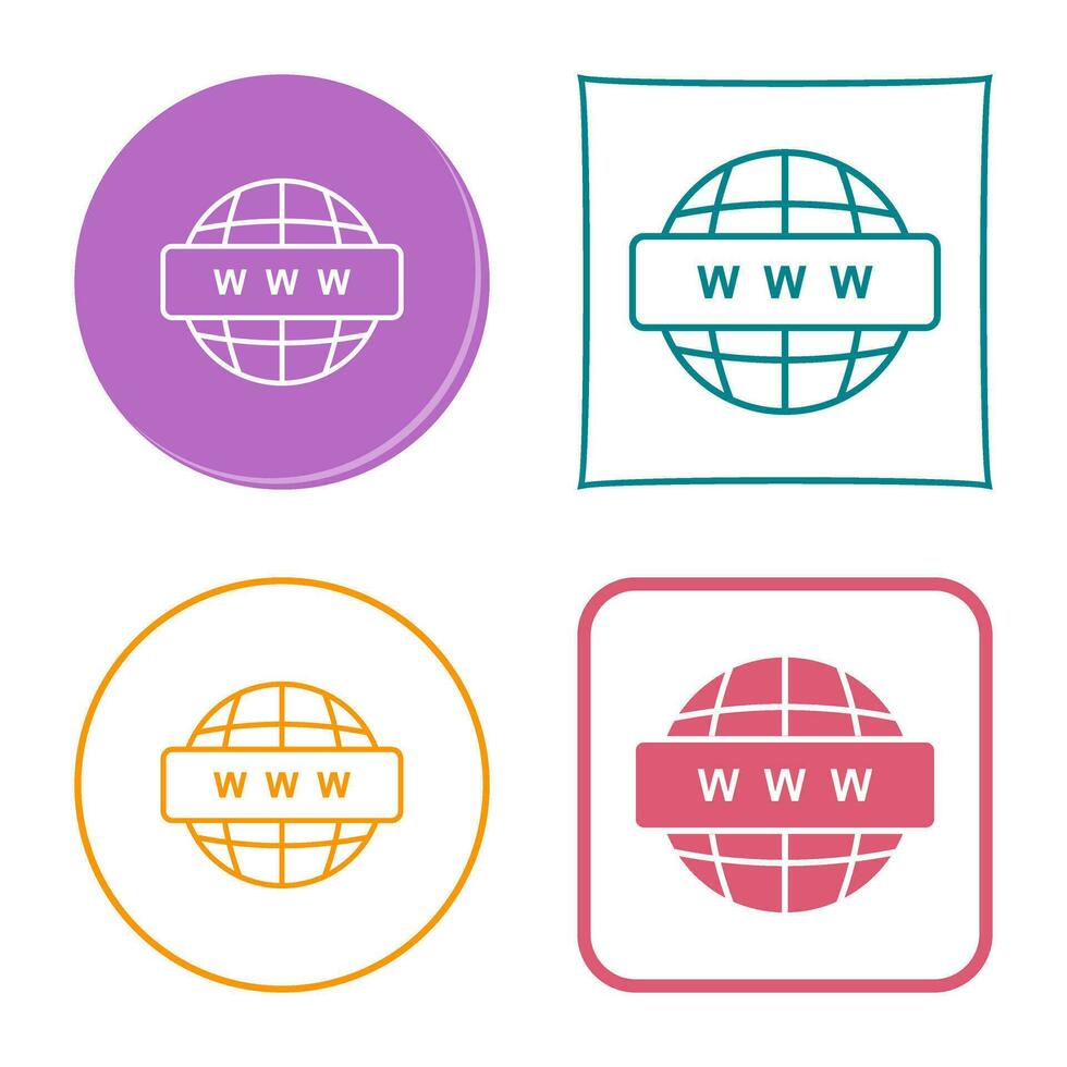 icono de vector de red mundial