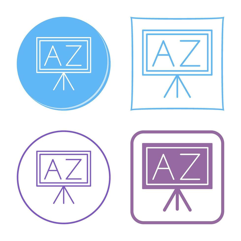 From A To Z Vector Icon