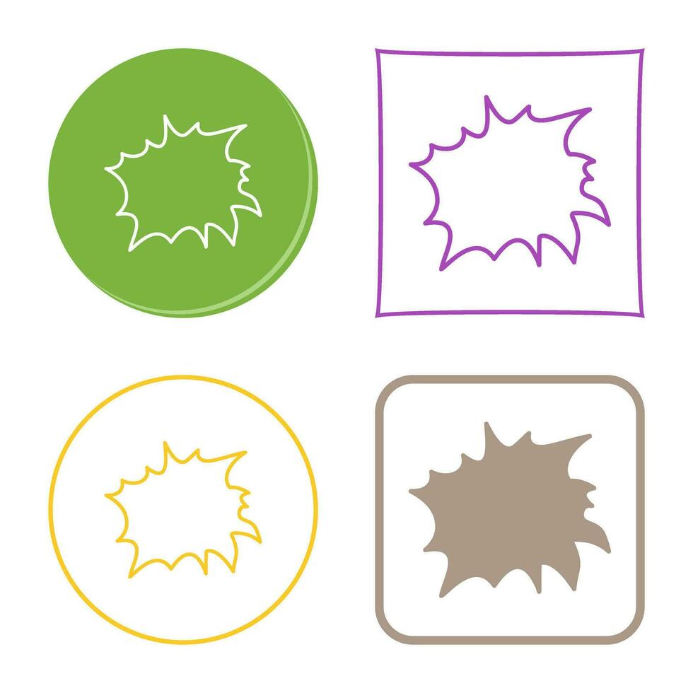Unique Explosion Vector Icon