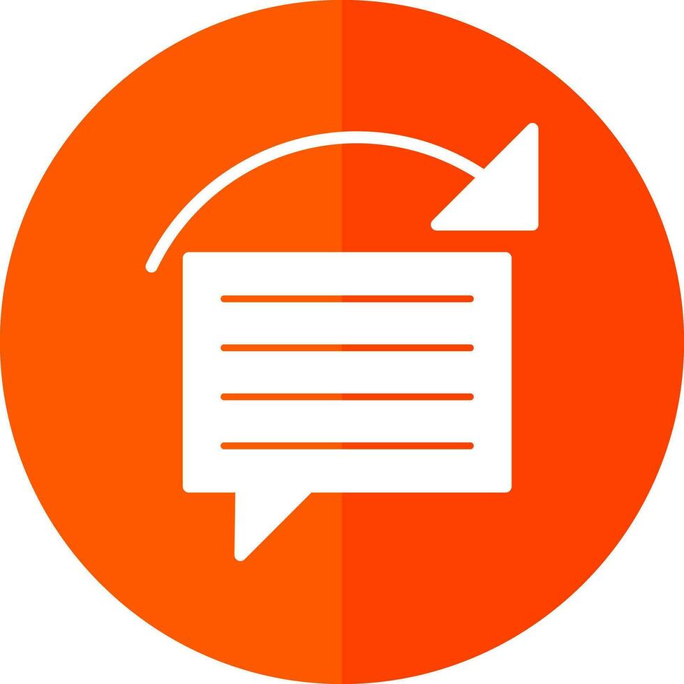 Reply Vector Icon Design