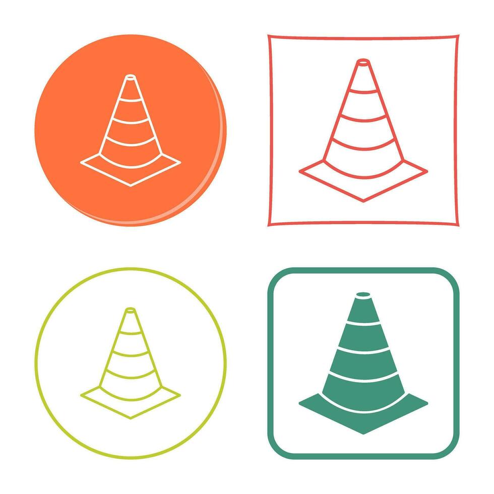Unique Cone Vector Icon