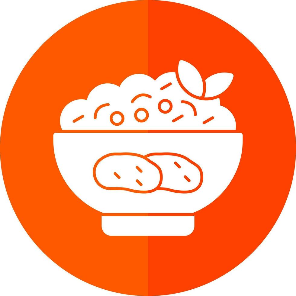 Mashed Potatoes Vector Icon Design