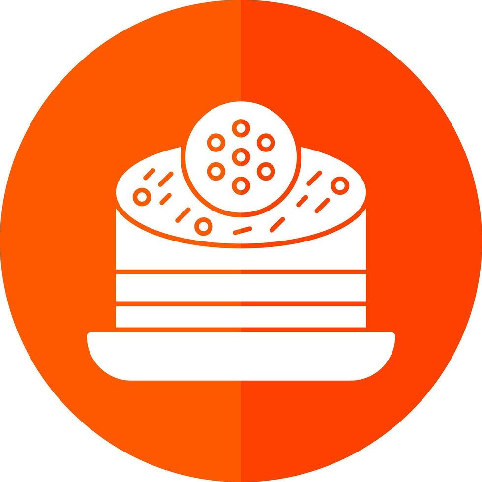 Oreo Cheesecake Vector Icon Design