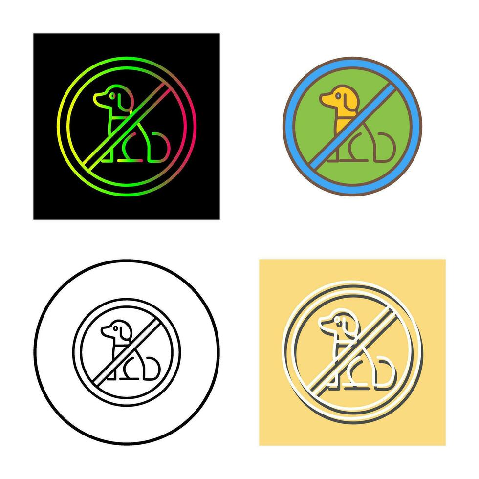 No Pets Vector Icon