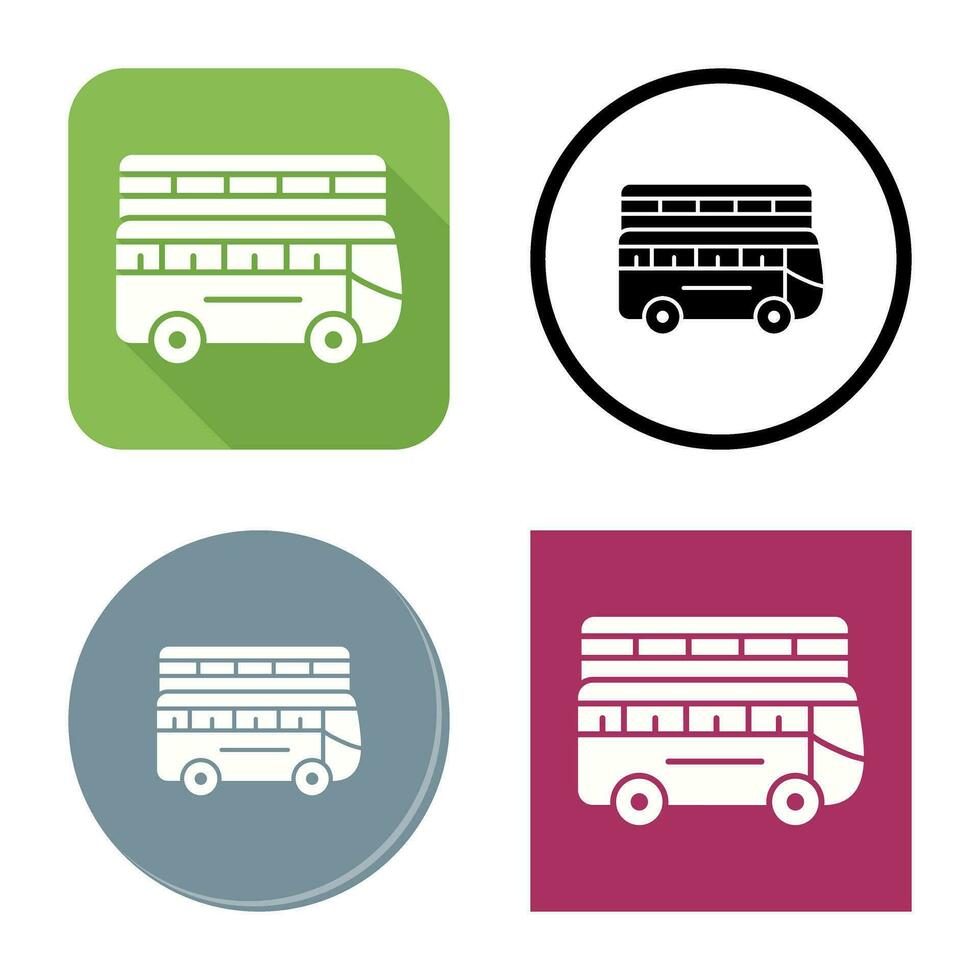 Double Bus Vector Icon