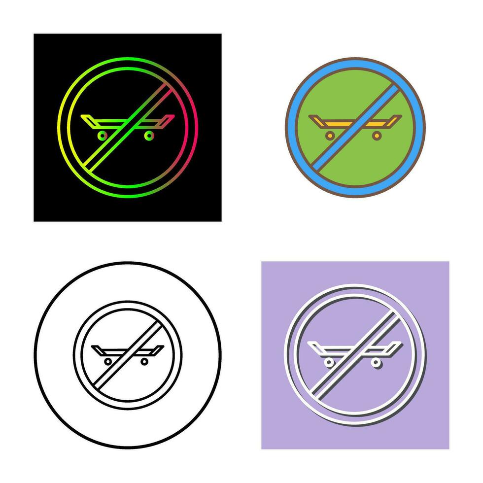 No Skating Vector Icon