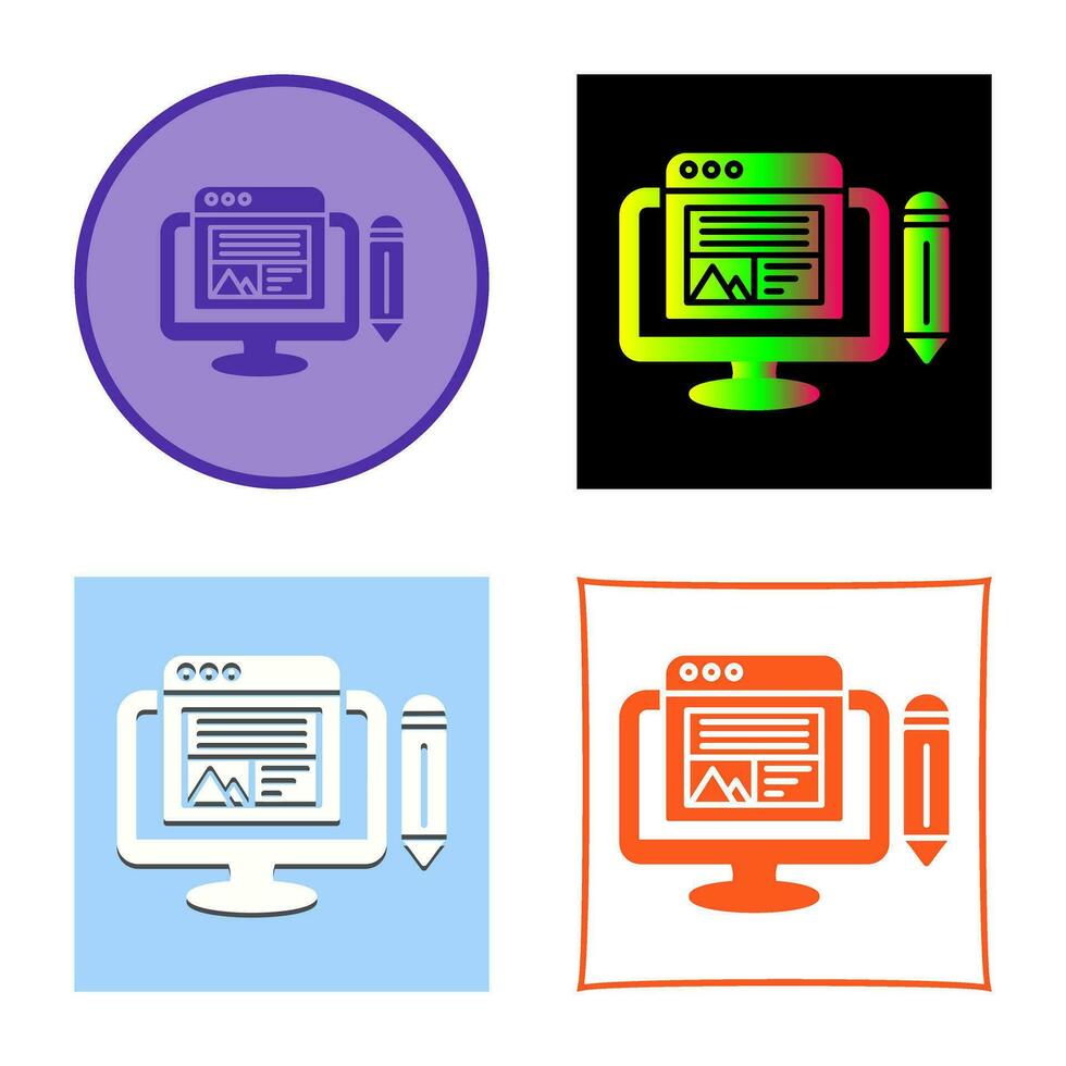 Web Design Vector Icon