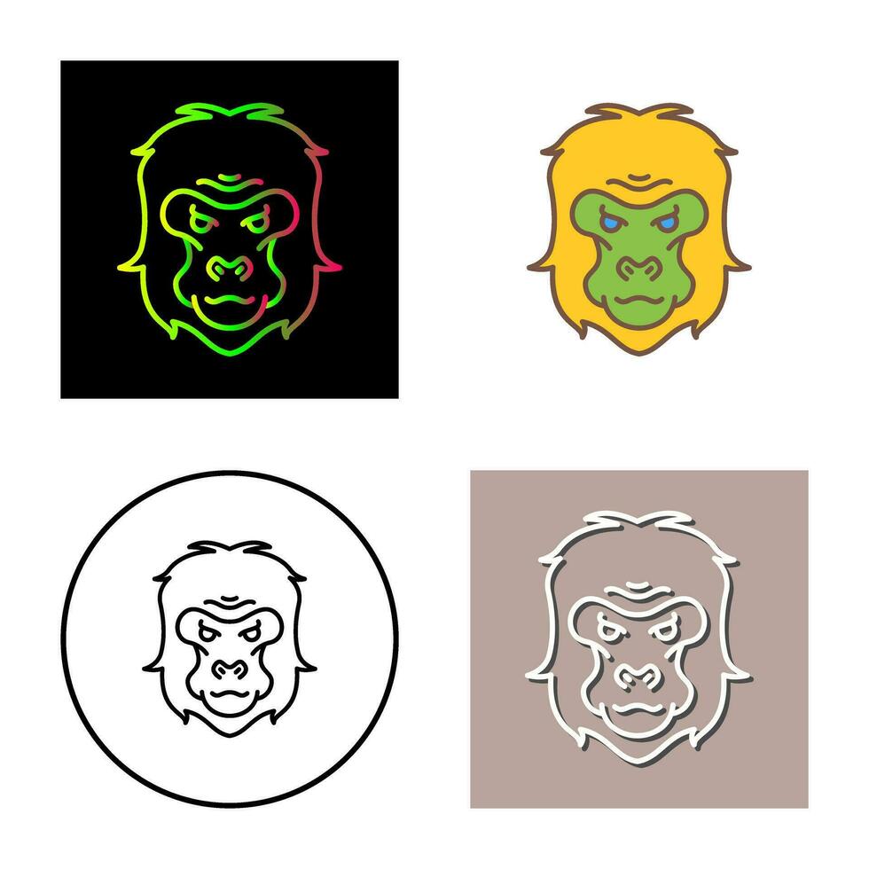 Gorilla Vector Icon