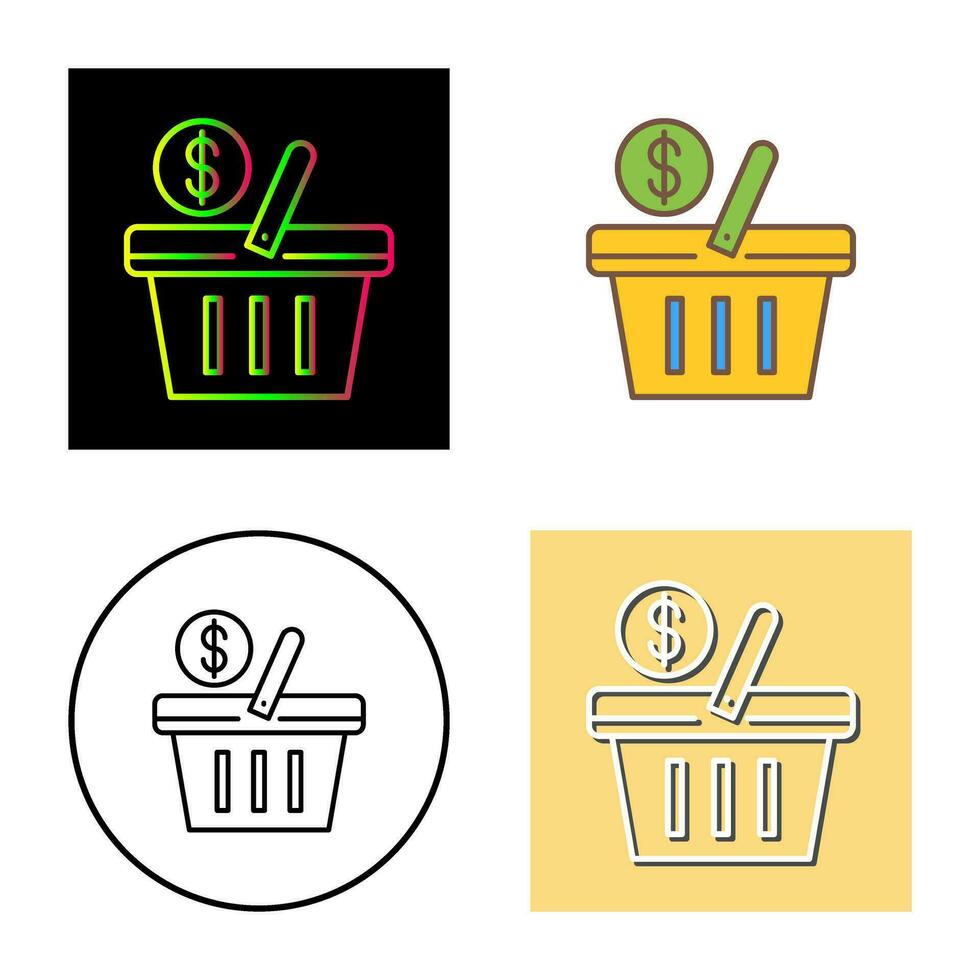 Shopping Basket Vector Icon