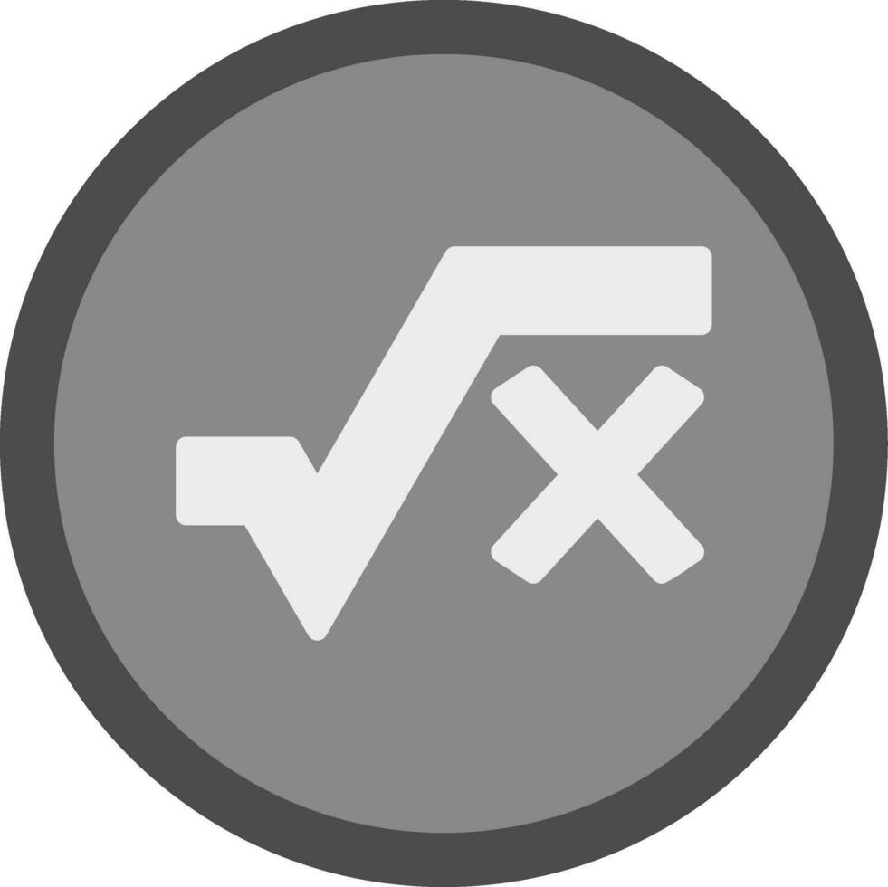 Square Root Vector Icon