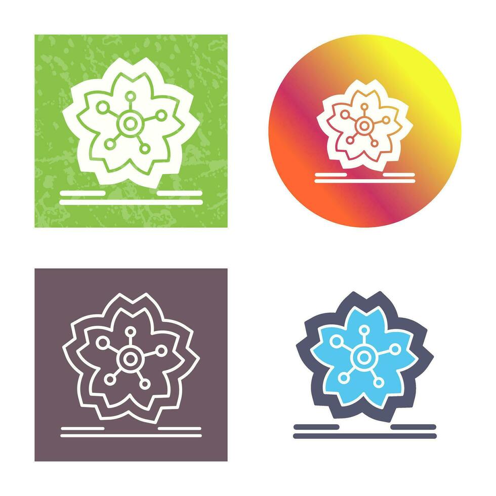 Cherry Blossom Vector Icon