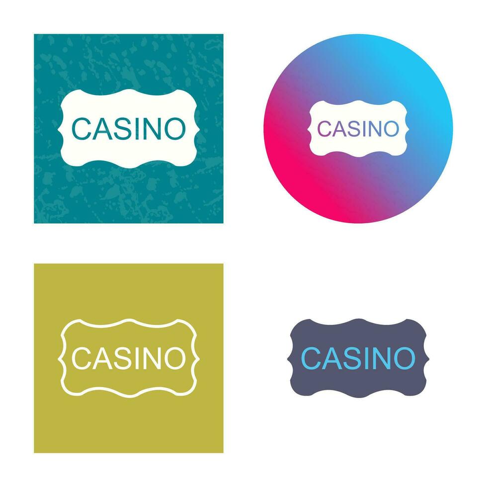Casino Sign Vector Icon