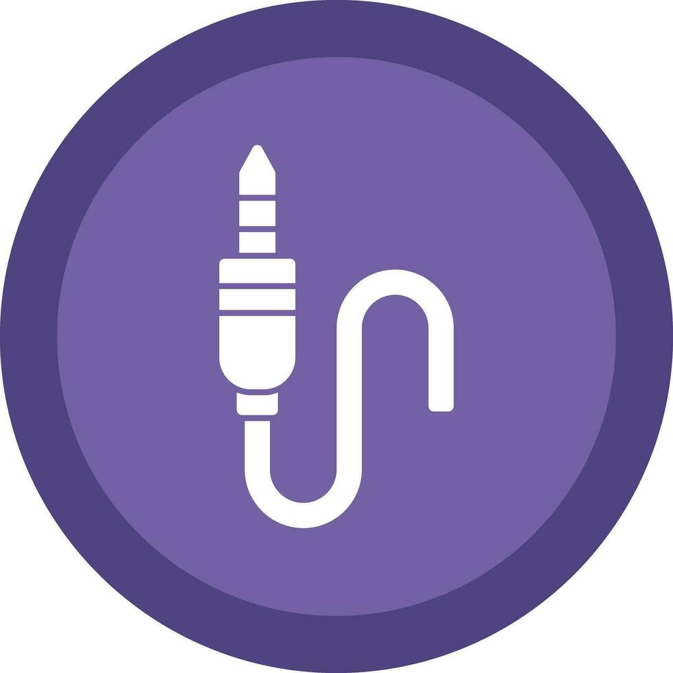 diseño de icono de vector de conector de audio