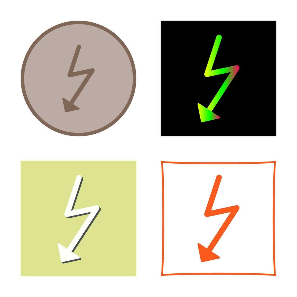 Unique Flash Vector Icon