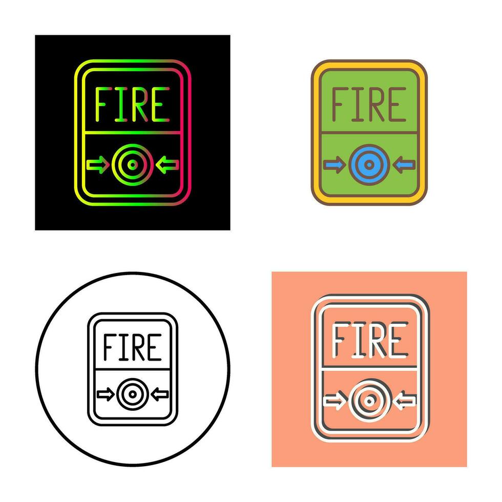 Fire Button Vector Icon