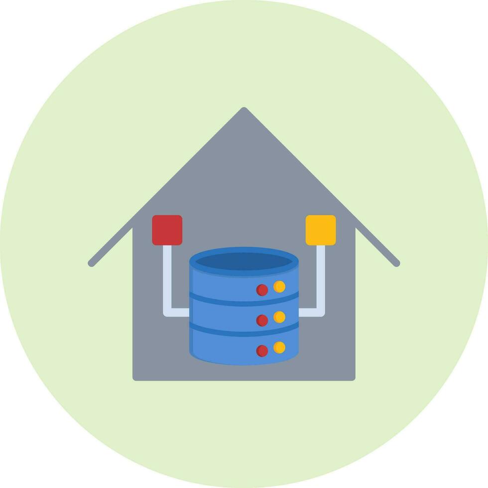 Data Warehouse Vector Icon