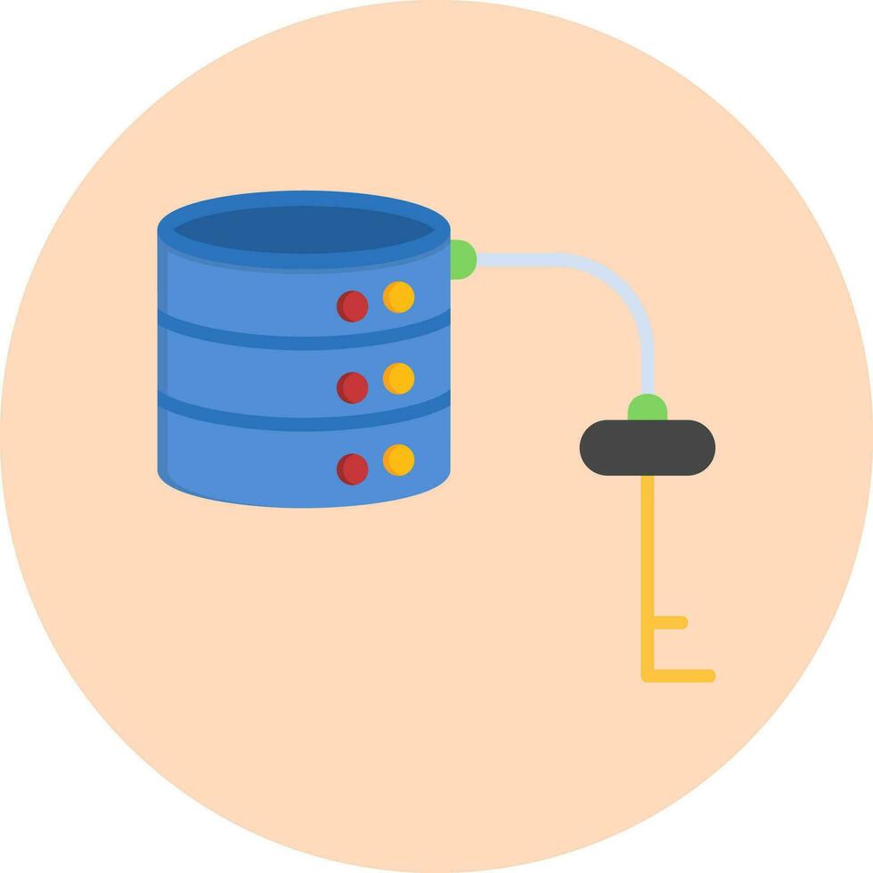 Key Value Database Vector Icon