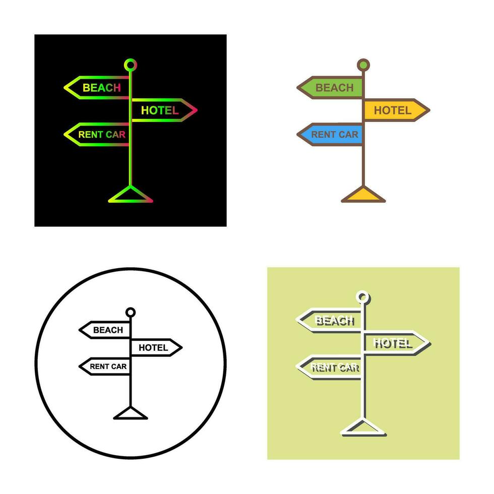 icono de vector de letrero