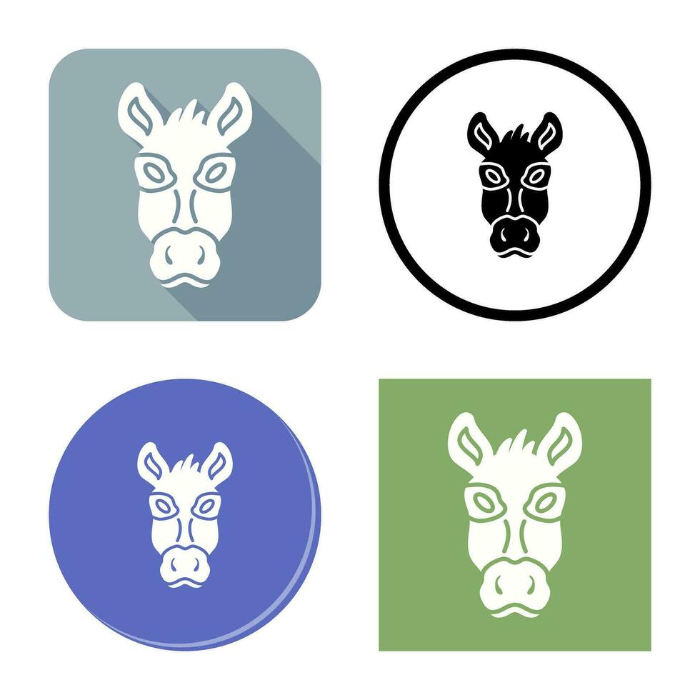 icono de vector de burro