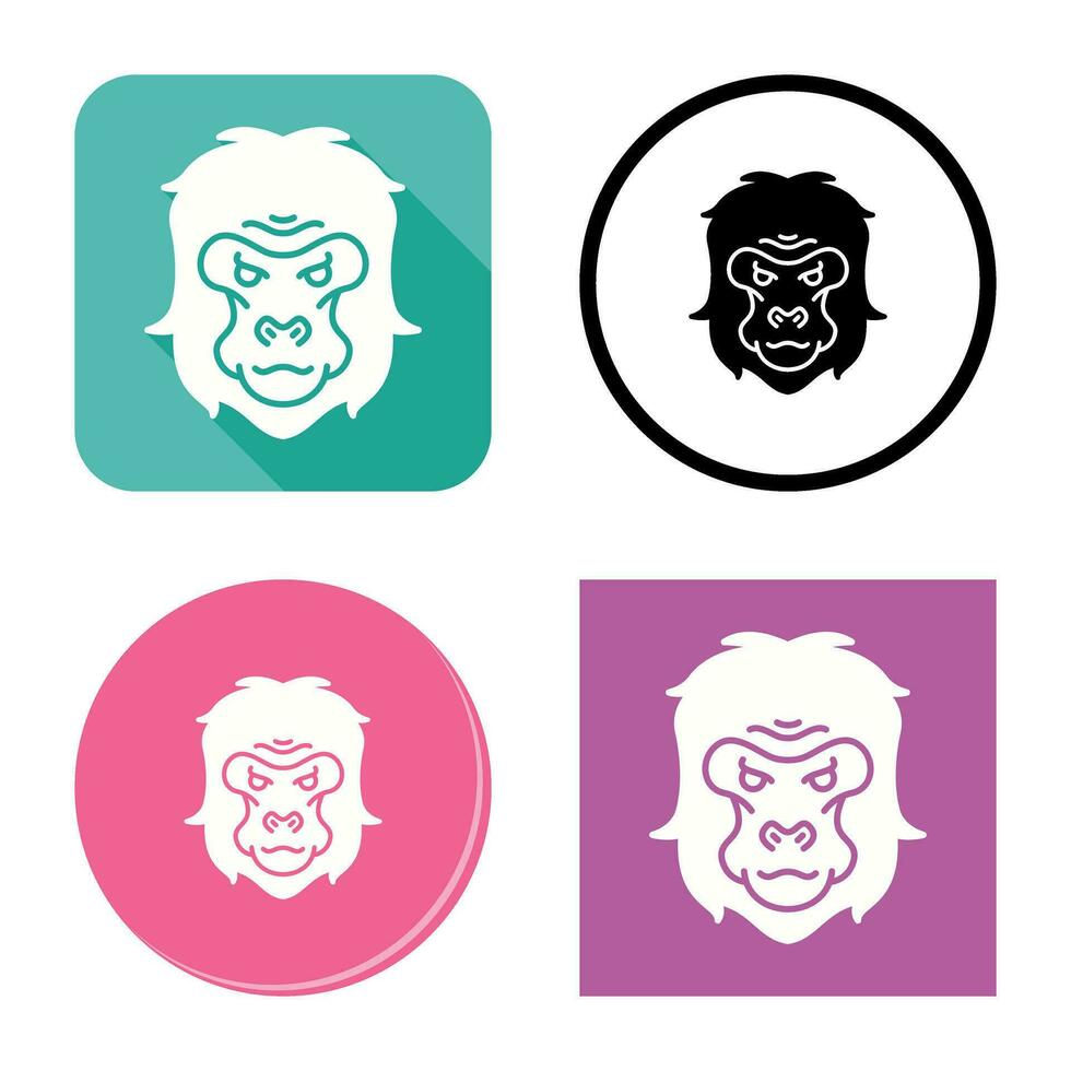 Gorilla Vector Icon