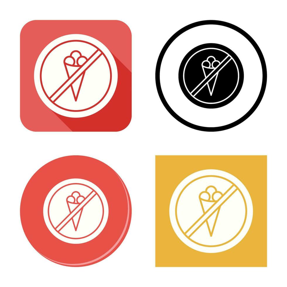 No Icecream Vector Icon