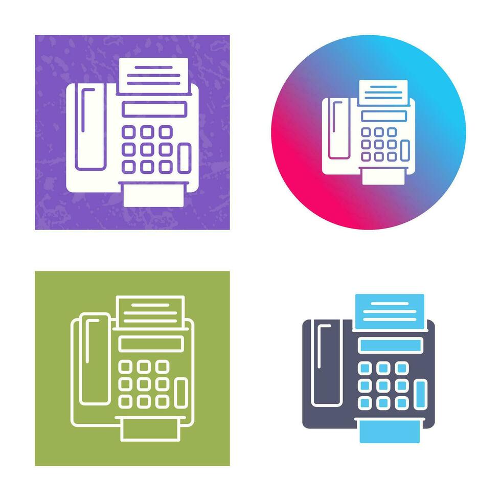 fax Machine Vector Icon