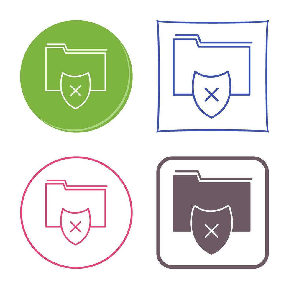 Vulnerable Folder Vector Icon