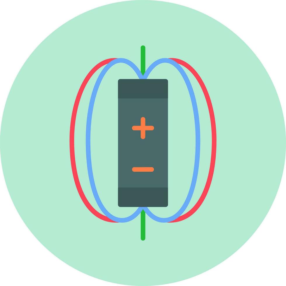 Magnetic Field Vector Icon