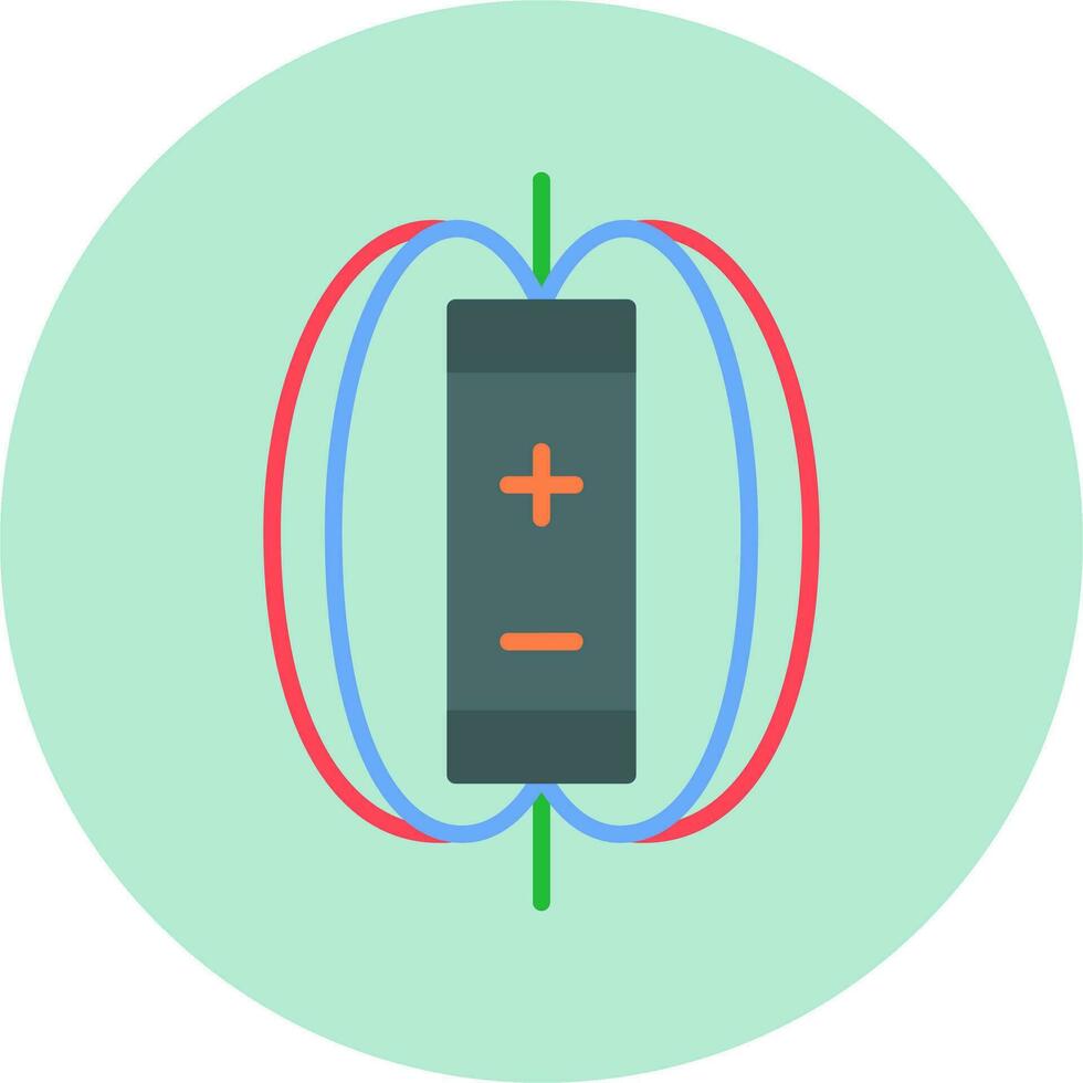 Magnetic Field Vector Icon