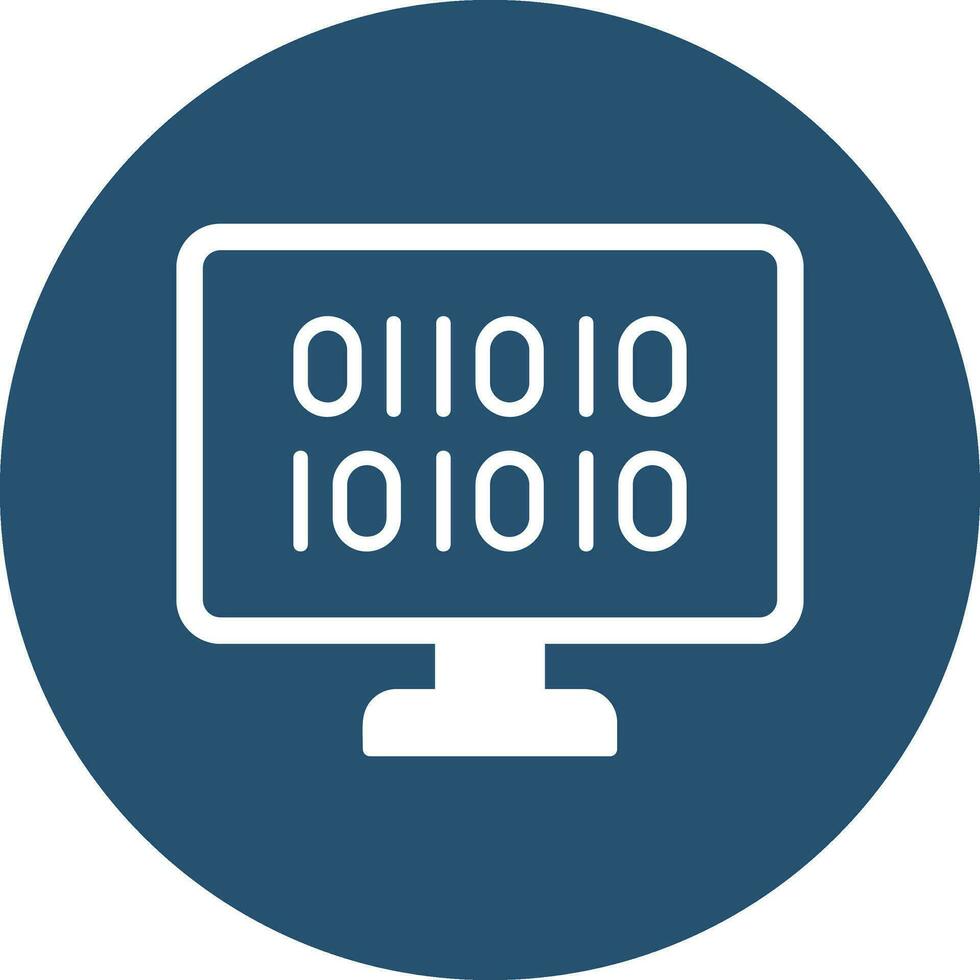 Binary Code Vector Icon