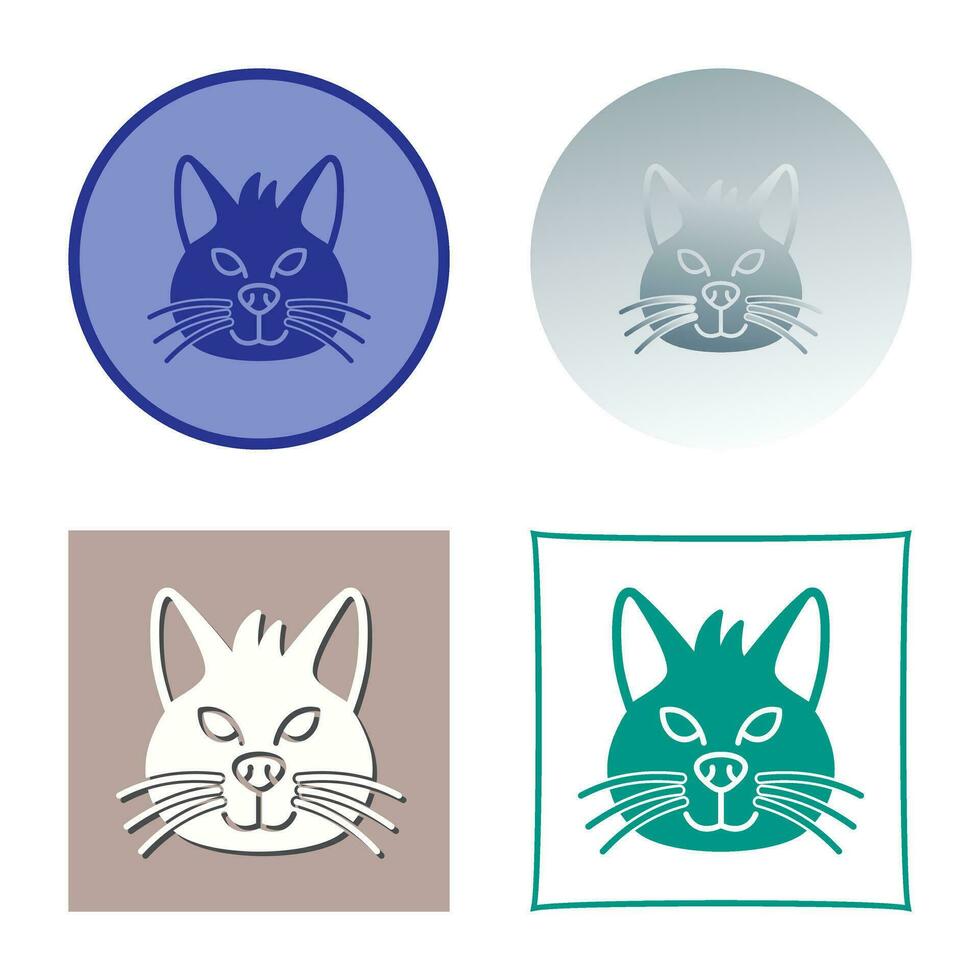 icono de vector de gato