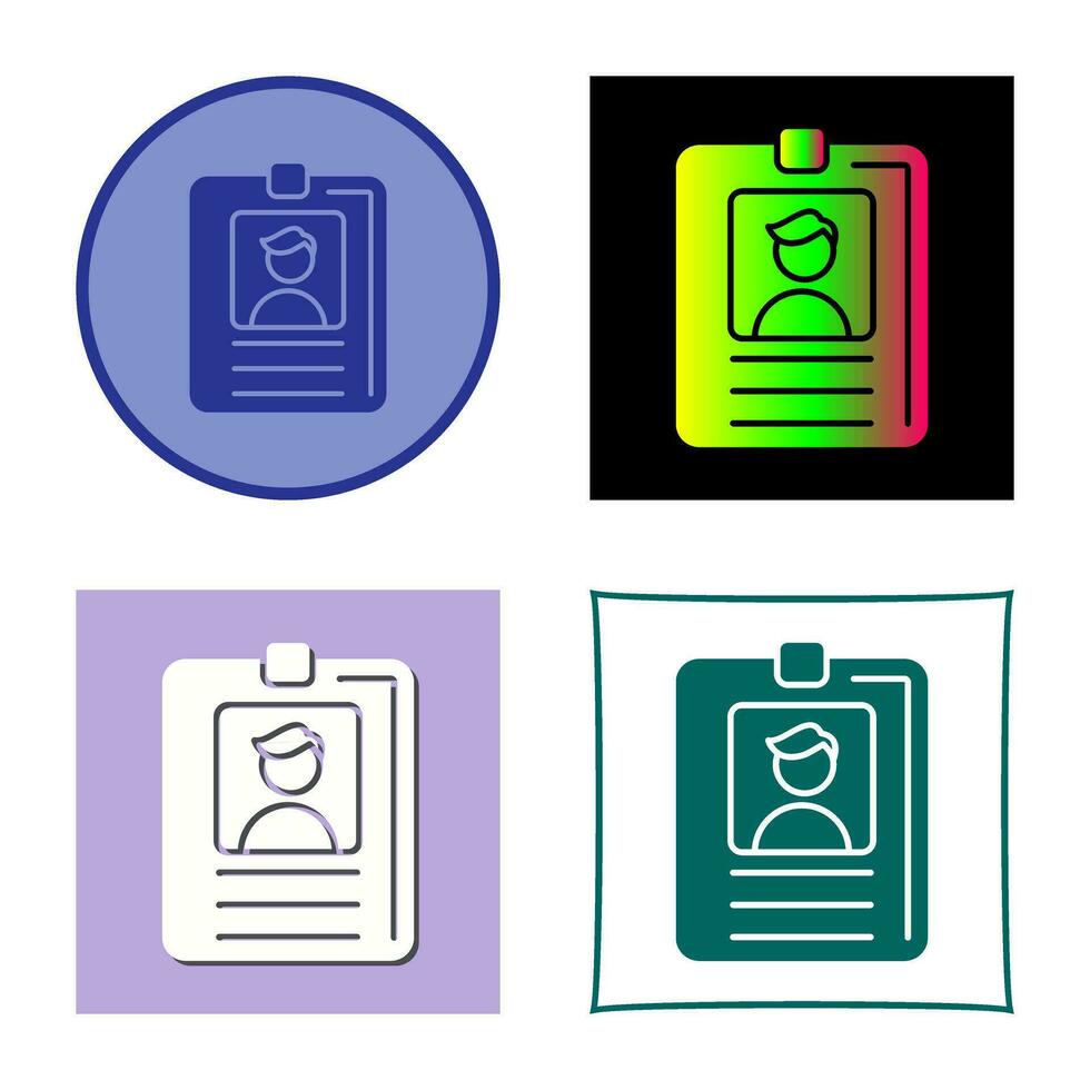 Id Card Vector Icon