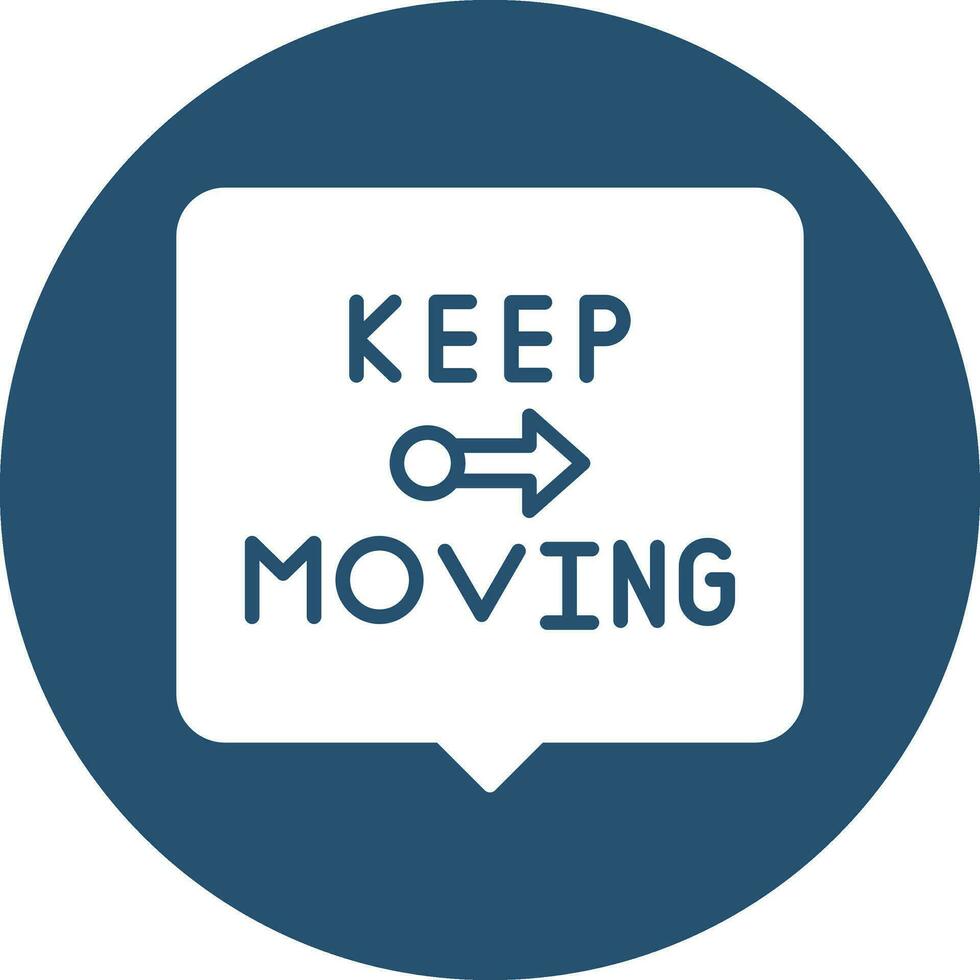 Keep Moving Vector Icon