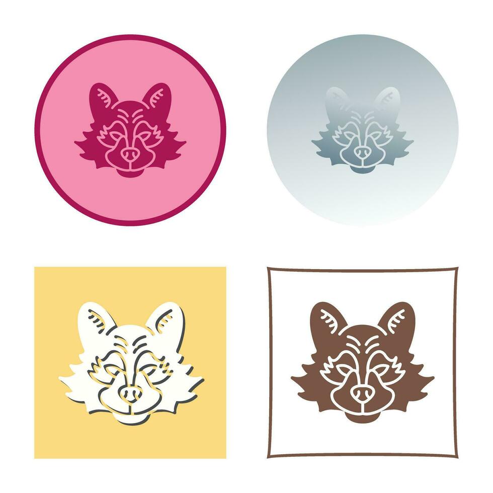 Raccoon Vector Icon