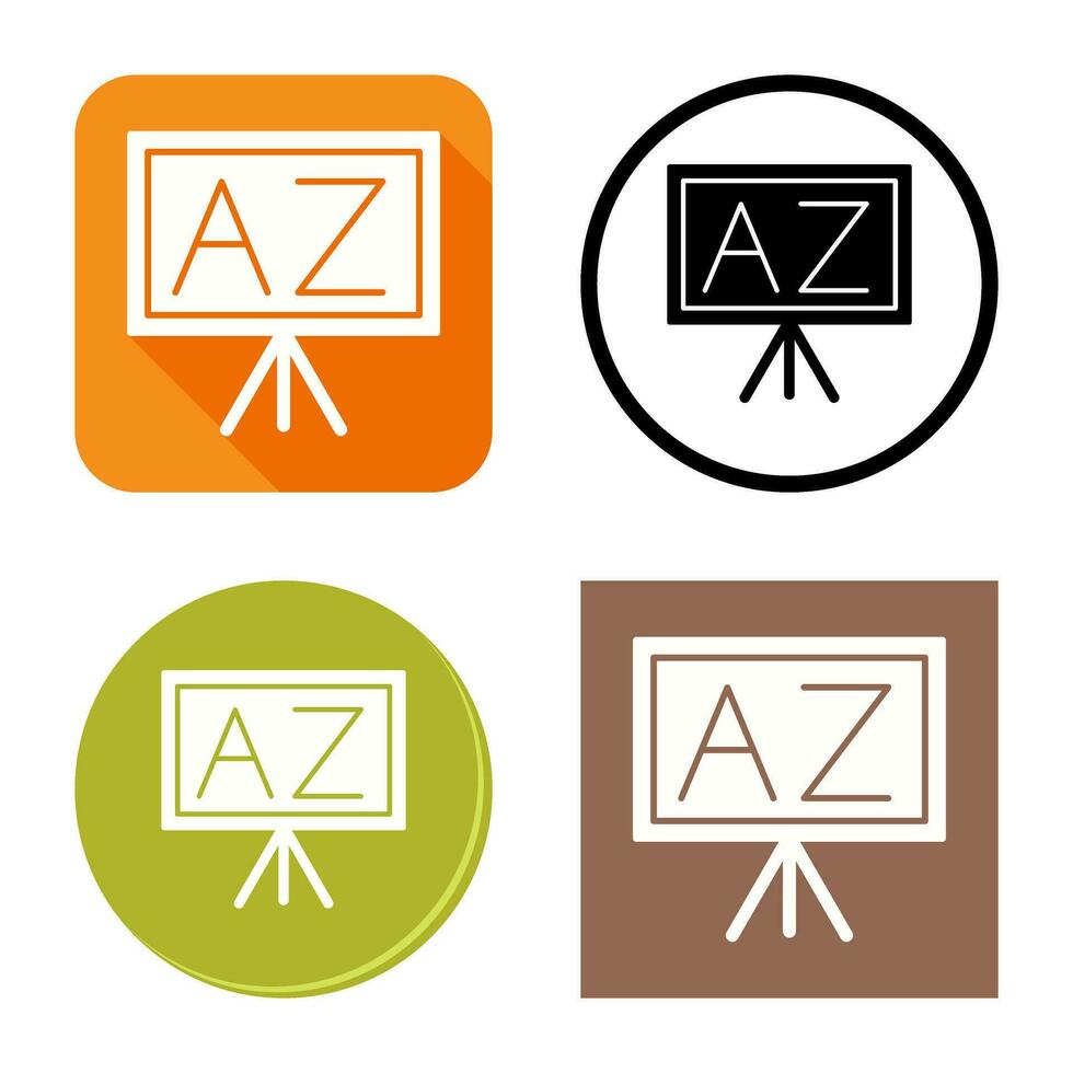 From A To Z Vector Icon