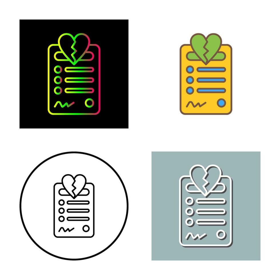 Divorce Vector Icon