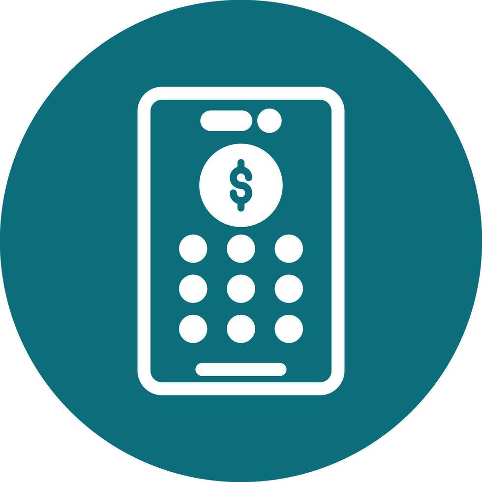 Banking Pin Code Vector Icon