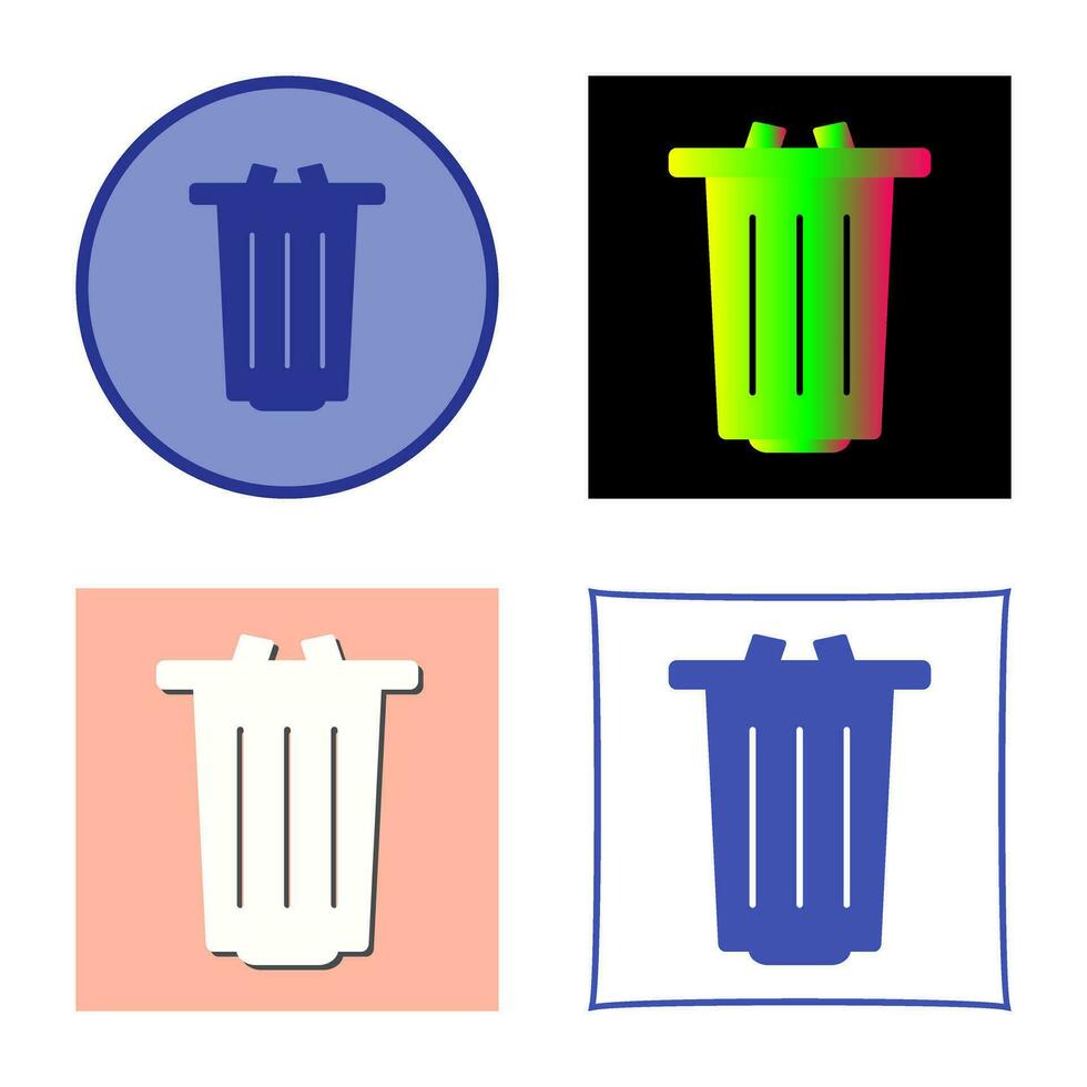 icono de vector de basura