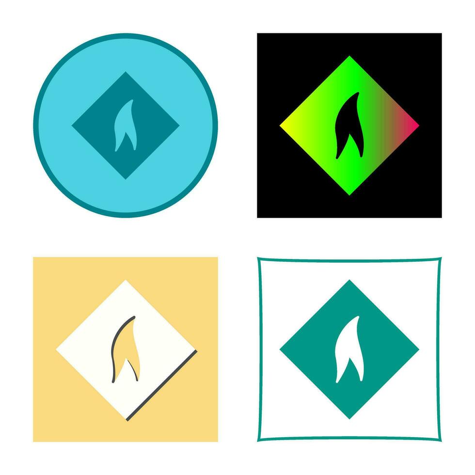 Flammable Material Vector Icon