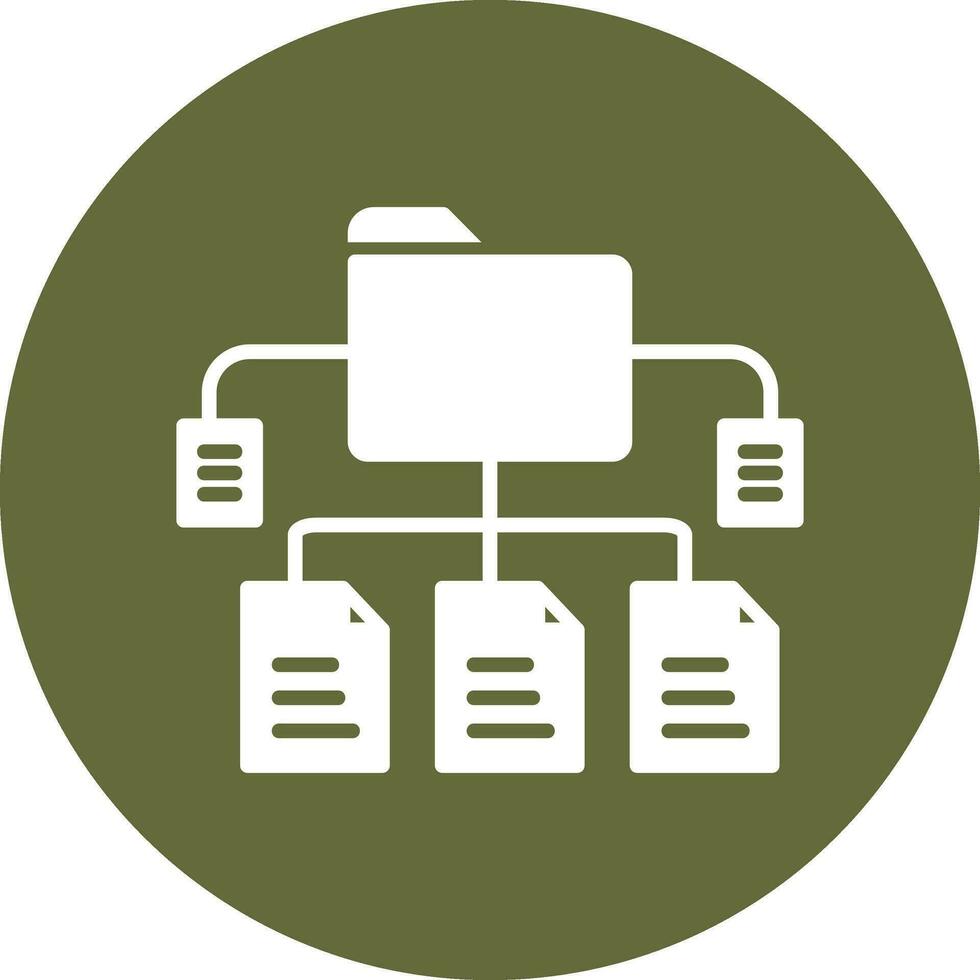 datos estructura vector icono