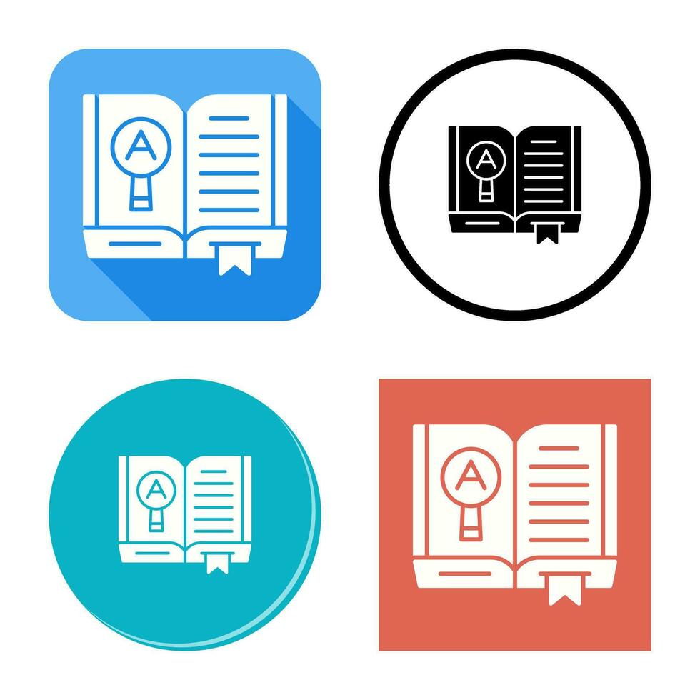 Open Book Vector Icon