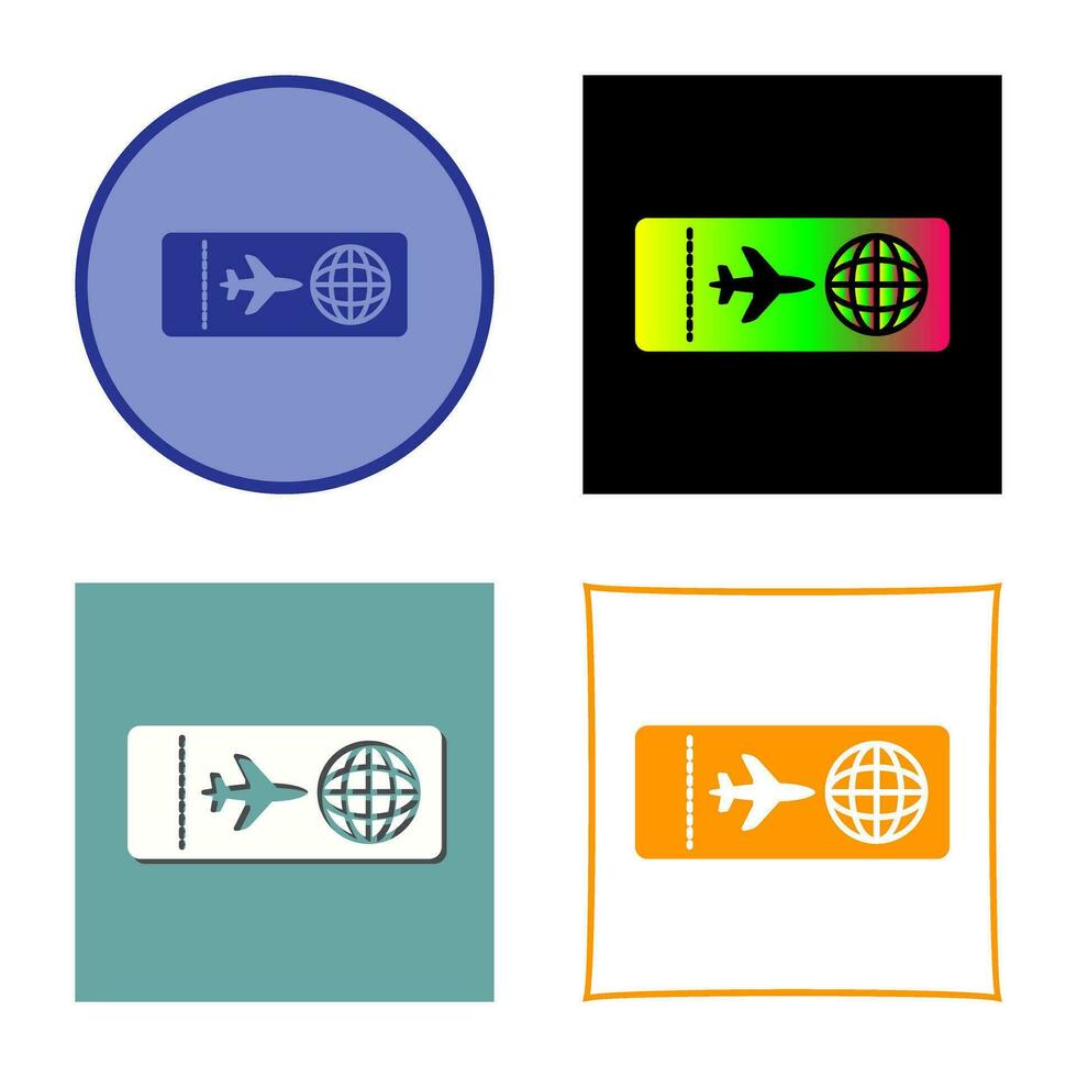 Plane Tickets Vector Icon