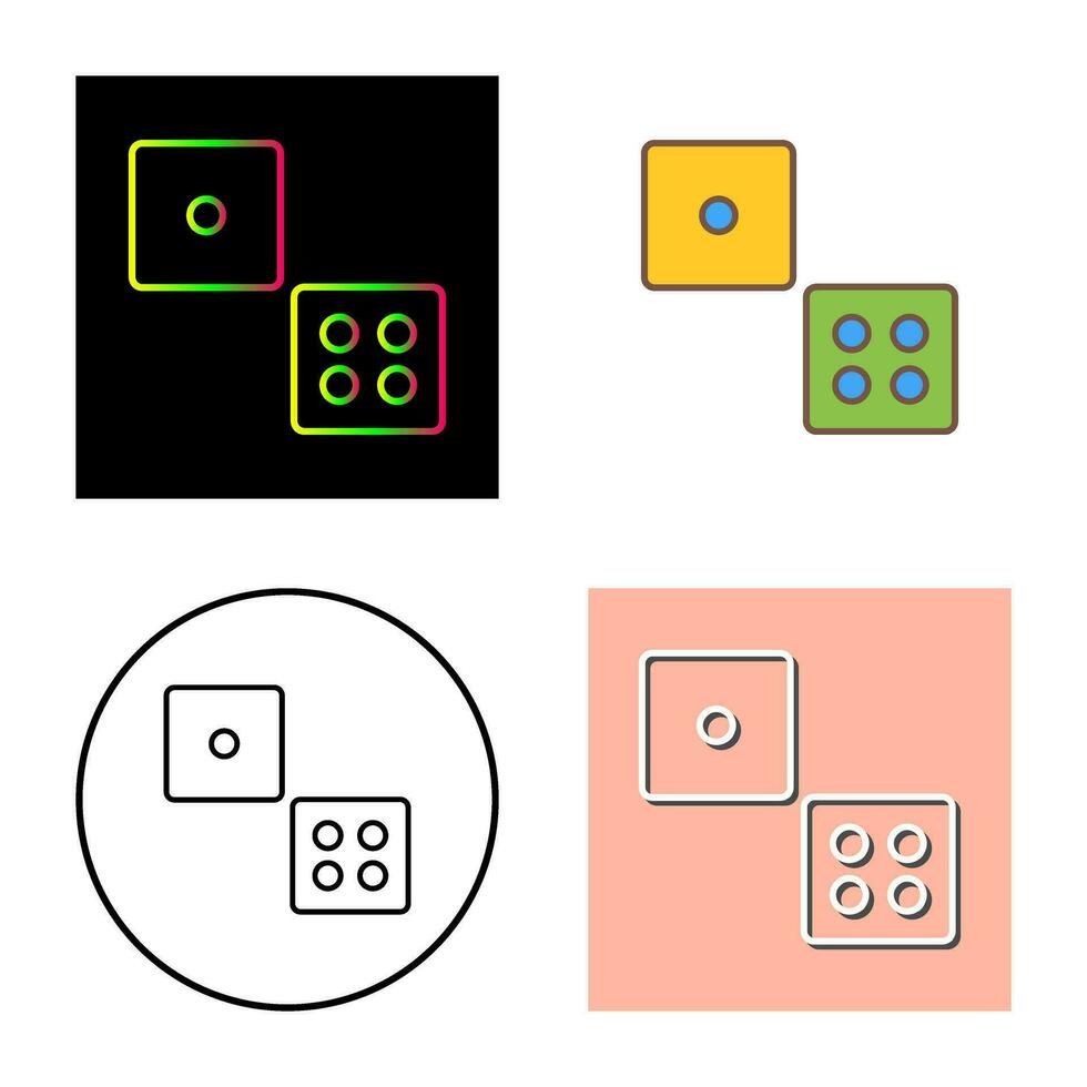 icono de vector de dados