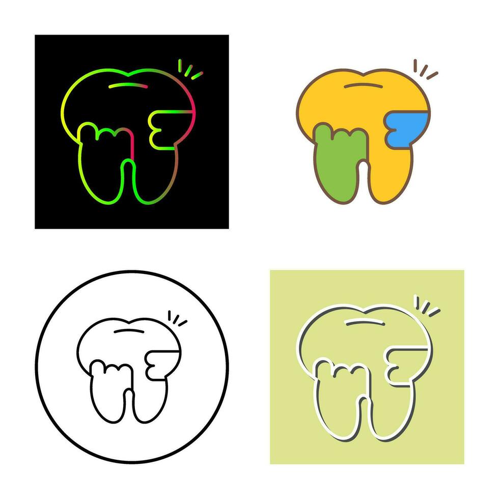 Toothache And Plaque Vector Icon