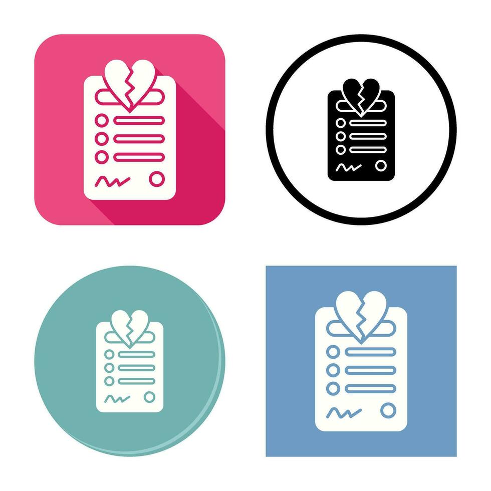 Divorce Vector Icon