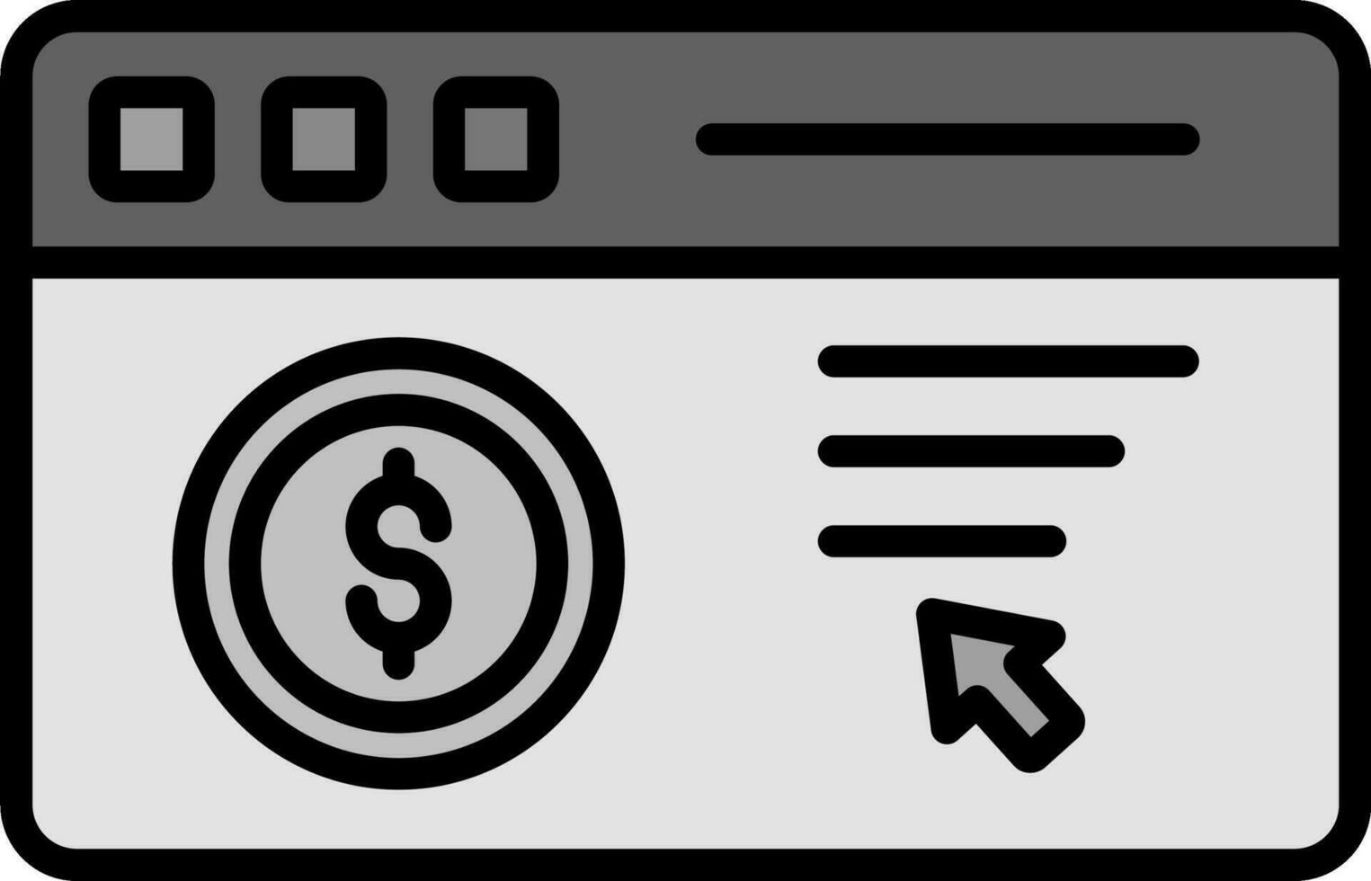 Pay Per Click Vector Icon