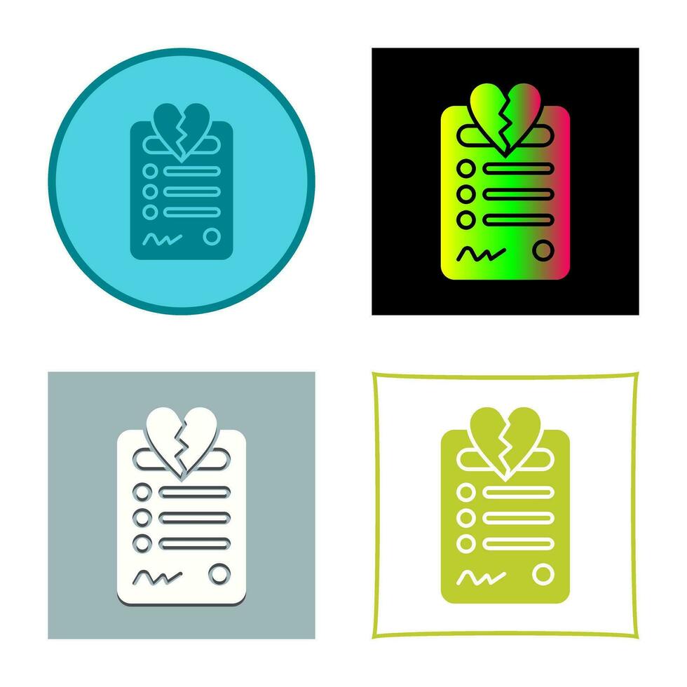 Divorce Vector Icon