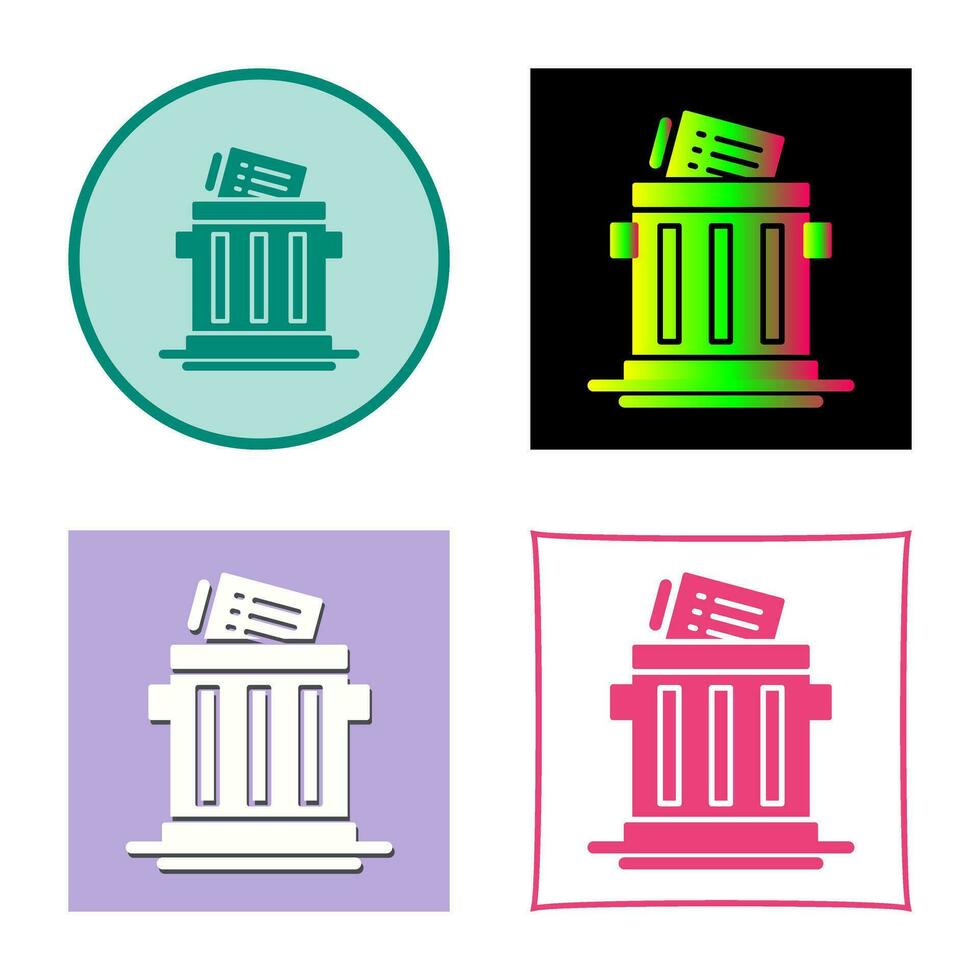 Trash List Vector Icon