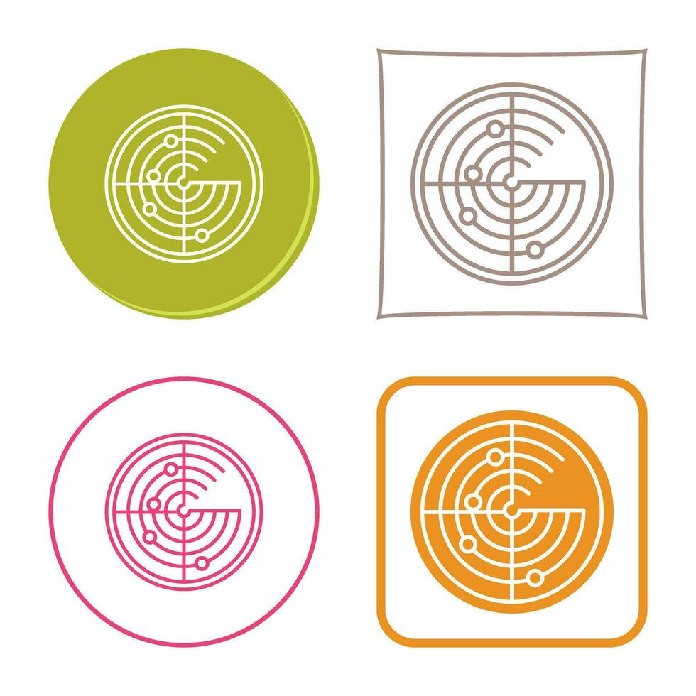 Radar Vector Icon